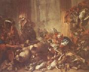 CASTIGLIONE, Giovanni Benedetto Christ Chasing the Moneylenders from the Temple (mk05) USA oil painting reproduction